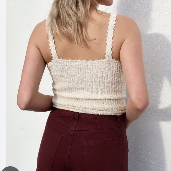 Rachel Comey cream cami tank top - size M - Picture 2 of 4